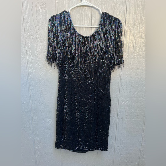 Shimmery sequin vintage dress in size small - Picture 3 of 8